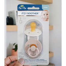 Load image into Gallery viewer, Itzy Soother™ Natural Rubber Paci Sets: Coconut + Toast
