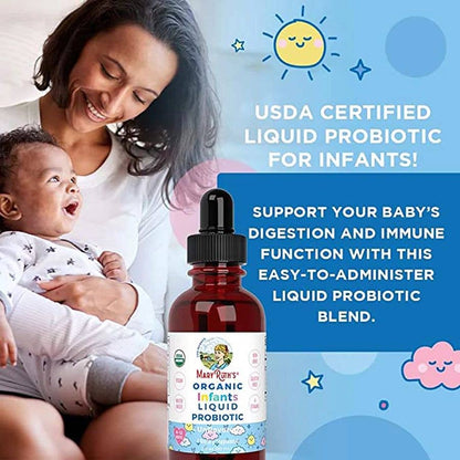 Vegan Organic Infant Probiotic Liquid Drops, Unflavored