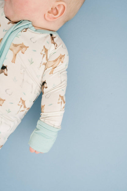 Prairie Gallop Bamboo Sleeper: 0-3M