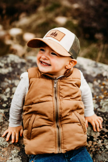 3 tree snapback: Cream/olive / Adult