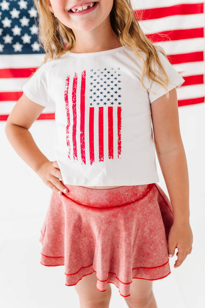 RED | Vintage RIB Skort