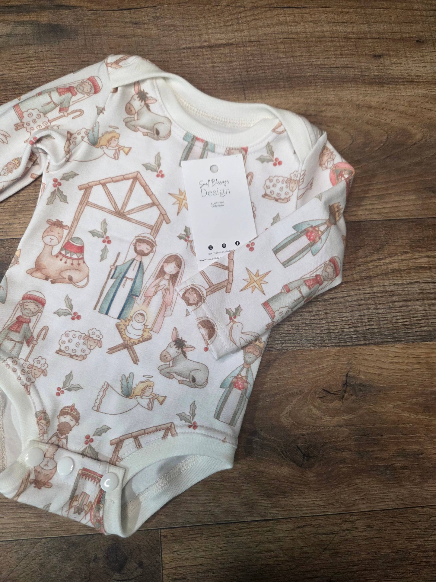 Infant bodysuit, Christmas clothing, infant romper