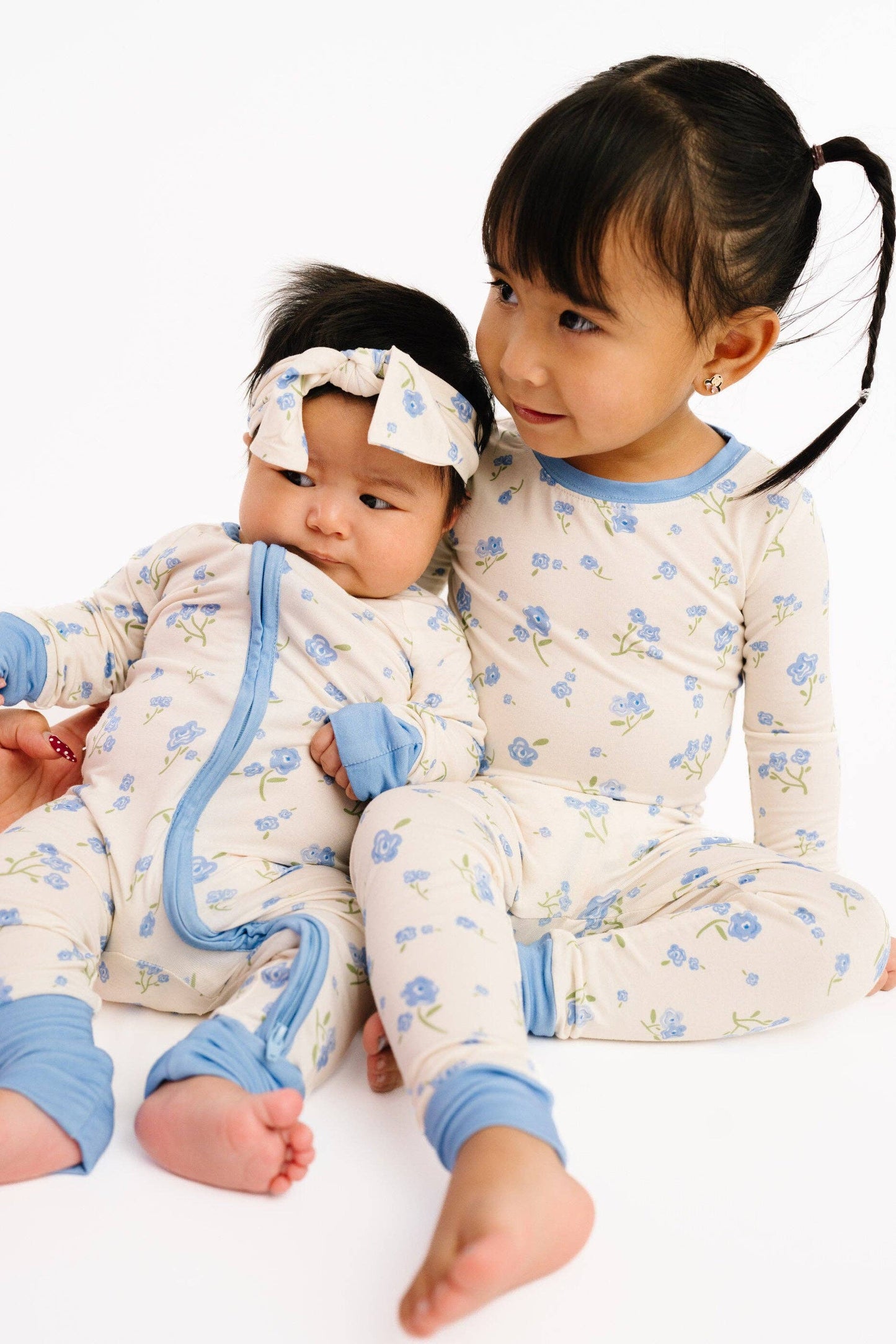 Blue Blooms Bamboo Sleeper: 0-3M