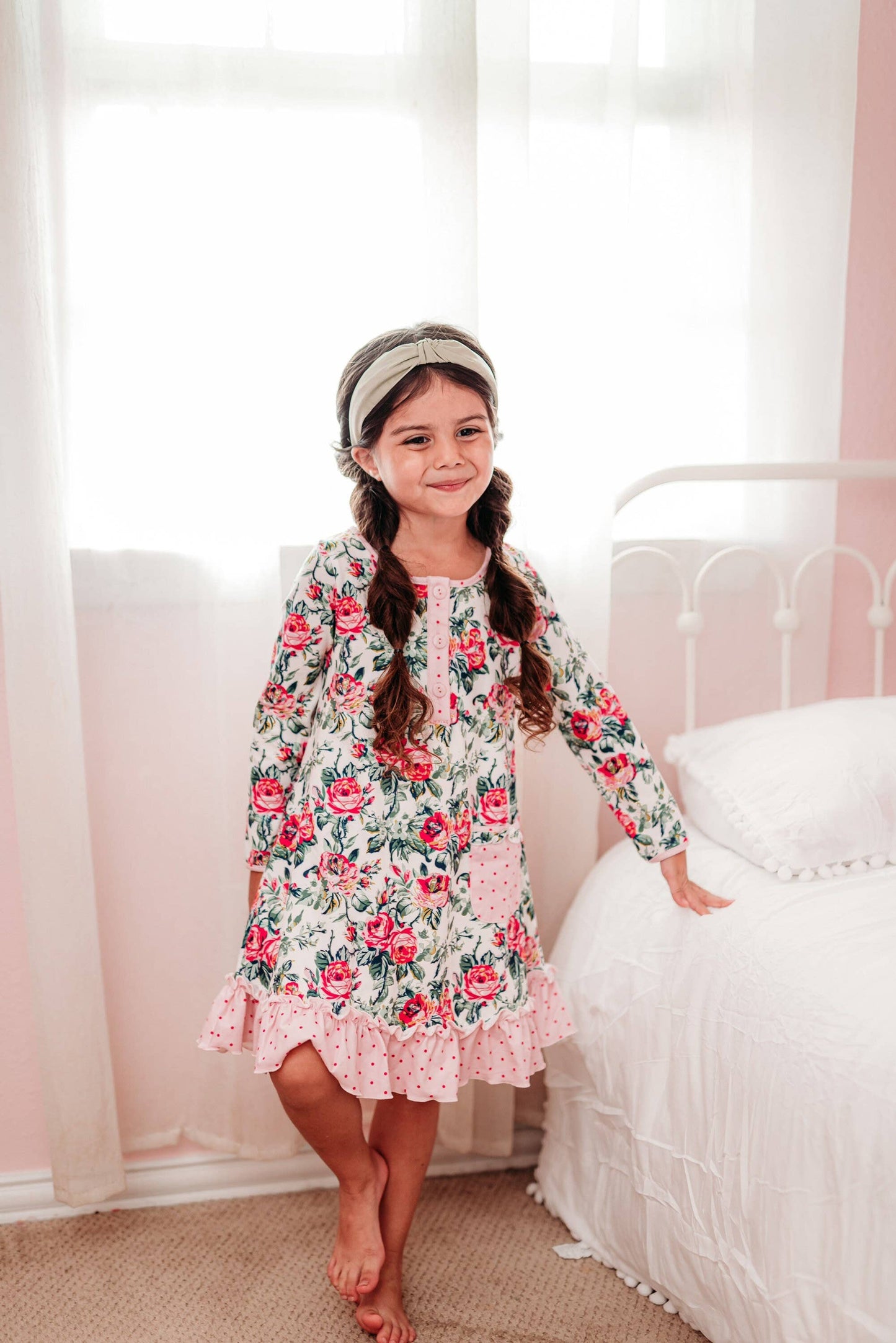 Candy Cane Christmas Top Knot Headband