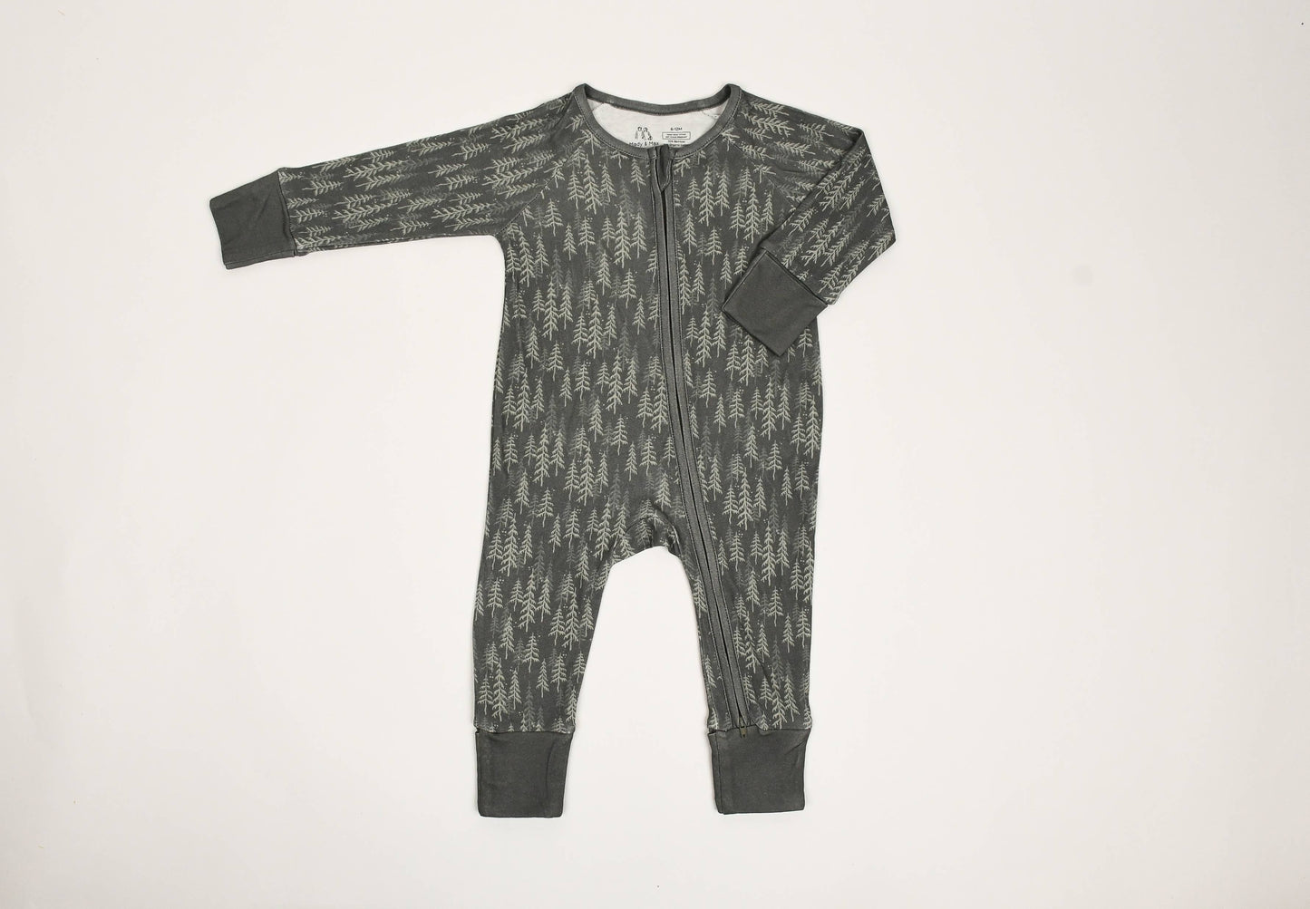 2-Way Zipper Convertible Pajama - Pine Trees