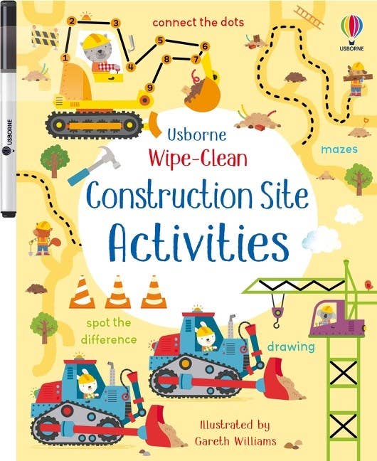 Wipe-Clean Construction Site Activities : Usborne