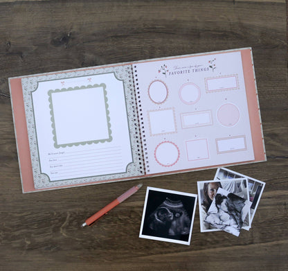 Cottage Garden Baby Memory Book