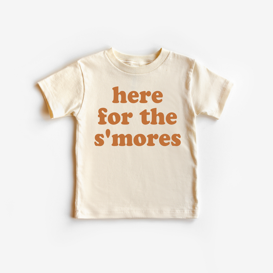 Here for the S'mores camping Toddler and Youth Shirt