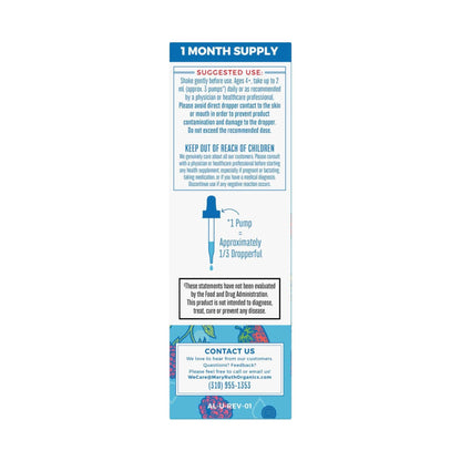 Berry Organic Kids Ionic Zinc Liquid Drops Supplement, Vegan