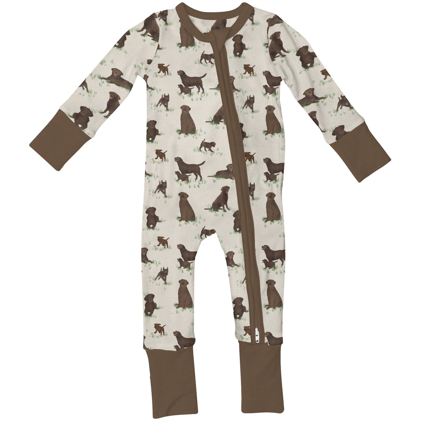 Chocolate Lab Dogs - Convertible Zip