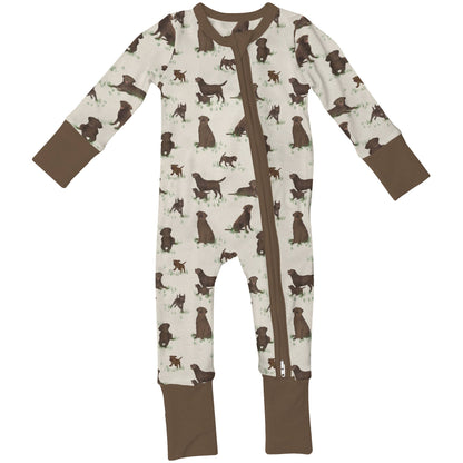 Chocolate Lab Dogs - Convertible Zip