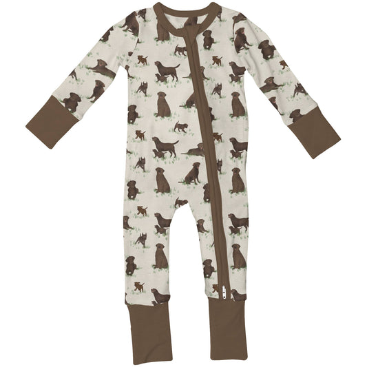 Chocolate Lab Dogs - Convertible Zip