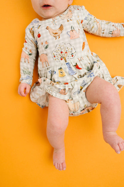 Farm Days Bodysuit Bamboo Dress