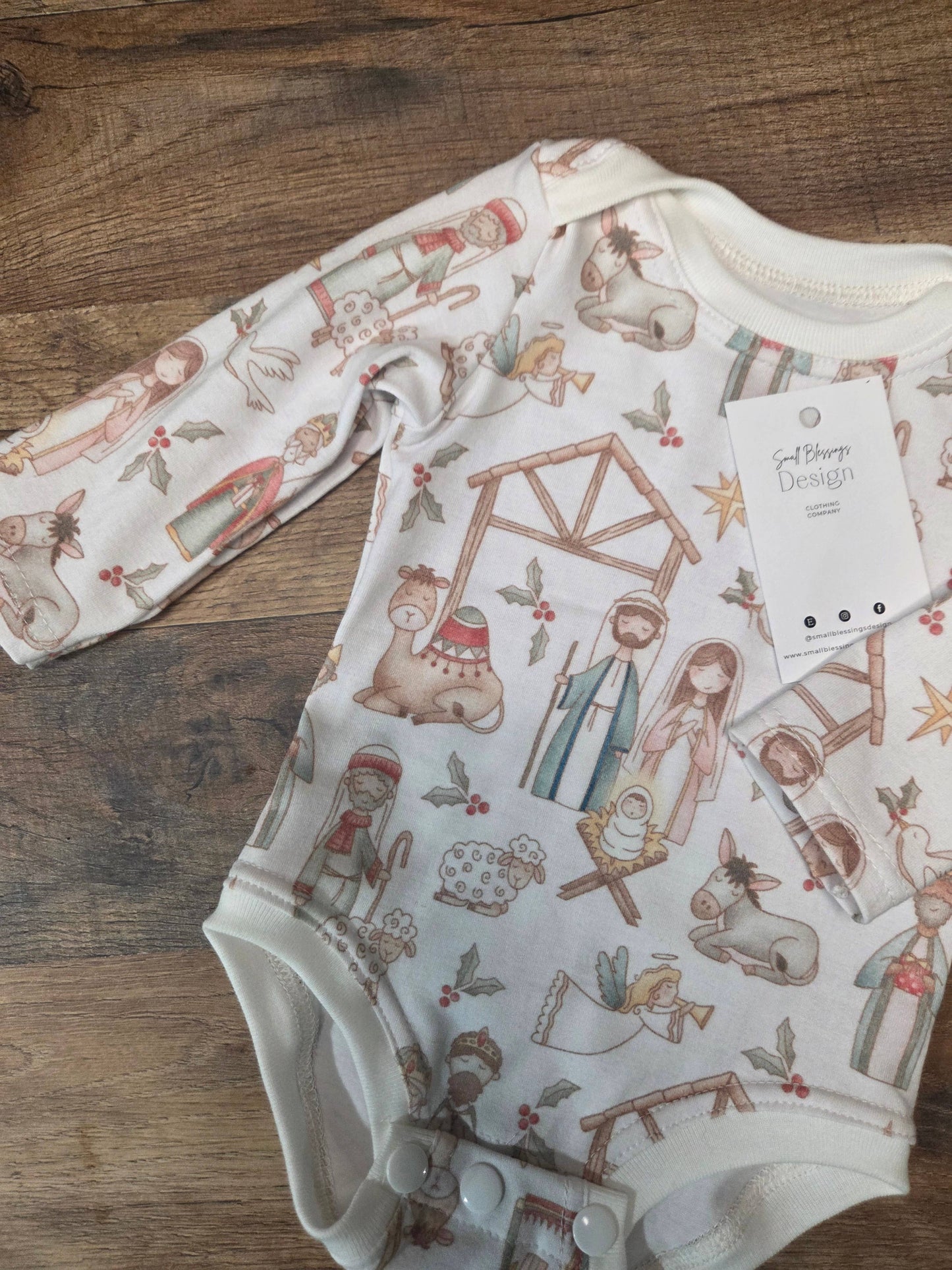 Infant bodysuit, Christmas clothing, infant romper