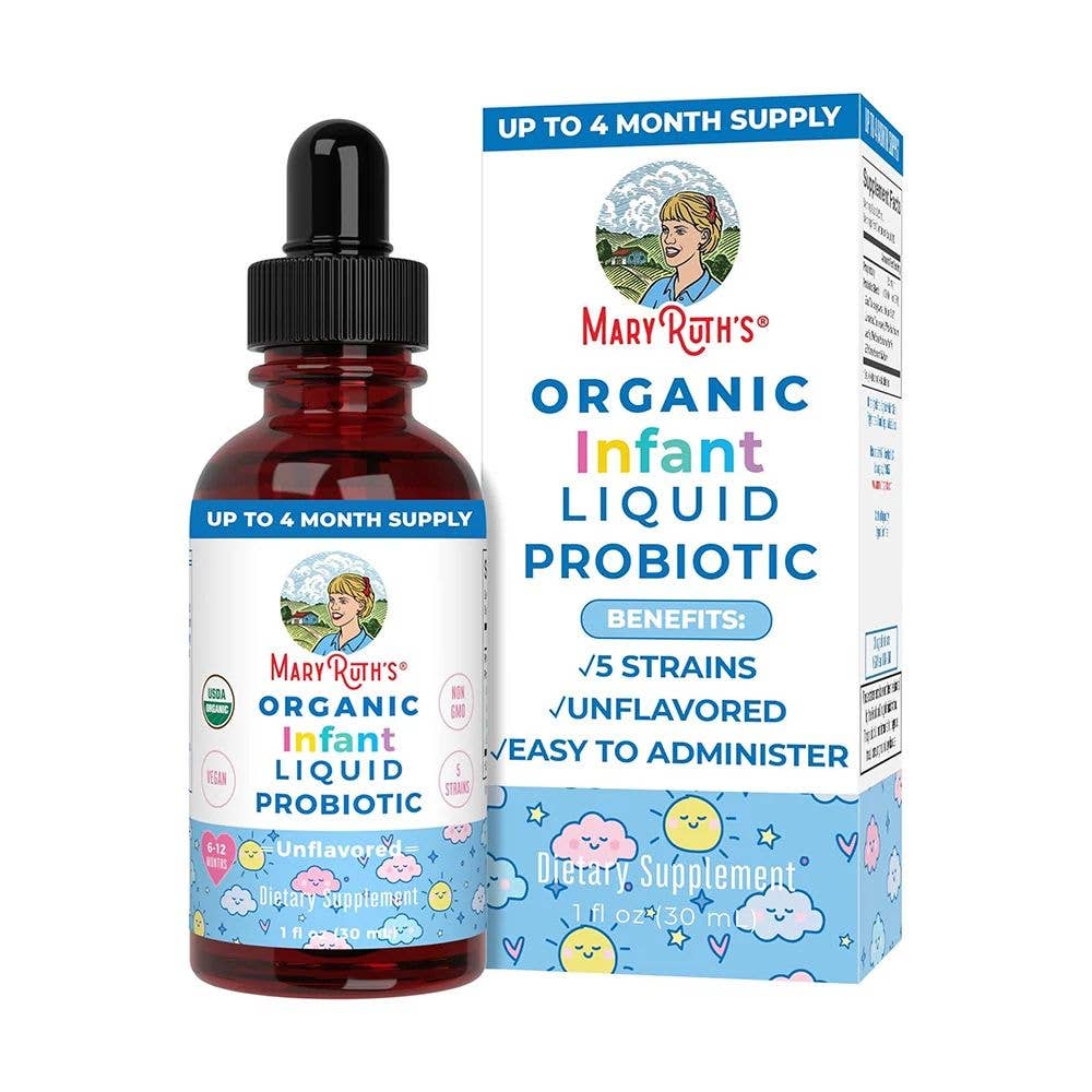 Vegan Organic Infant Probiotic Liquid Drops, Unflavored