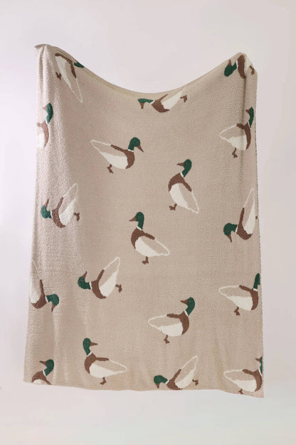 Lux Mallard Throw Blanket | Ultra Soft Duck Camo Plush Blank