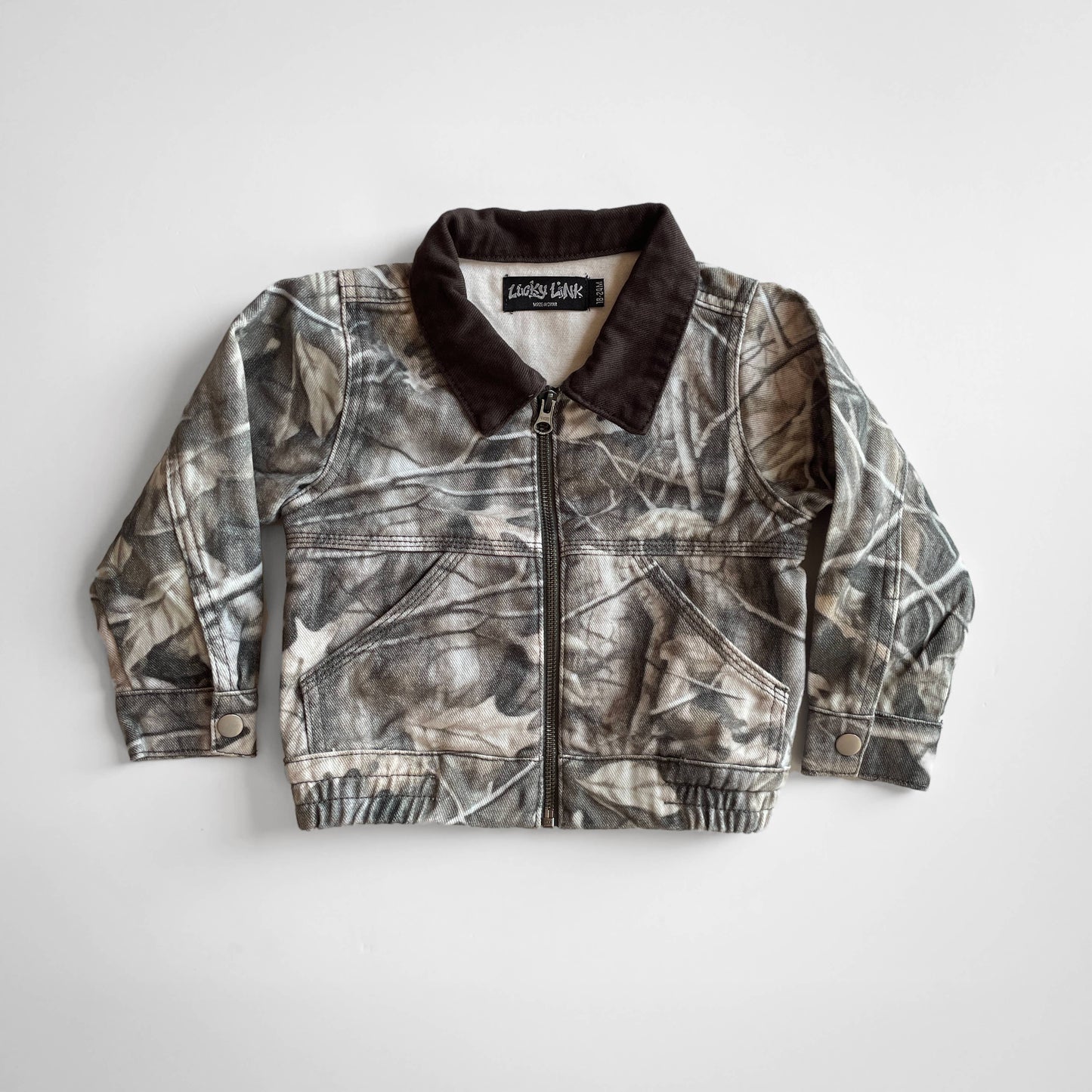 Toddler Camo Denim Jacket