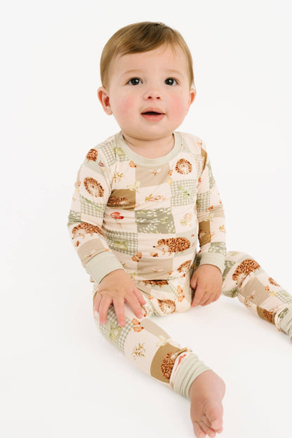 Hedgehog Patchwork Bamboo Set