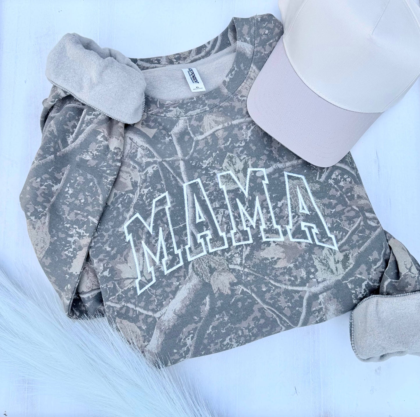 Camo Mama Embroidered Sweatshirt