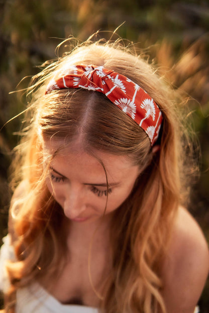 Candy Cane Christmas Top Knot Headband