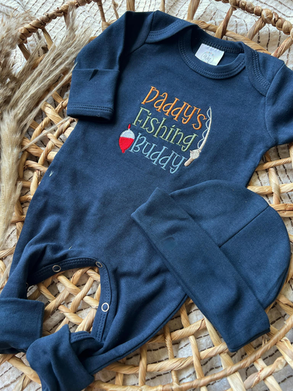 Baby Boy Romper | Daddy's Fishing Buddy: Romper Only