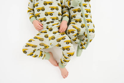 Dump Trucks Bamboo Sleeper: 0-3M