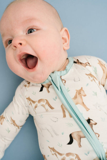 Prairie Gallop Bamboo Sleeper: 0-3M