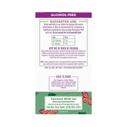 Organic Gripe Water Liquid Drops, Supplement for Babies