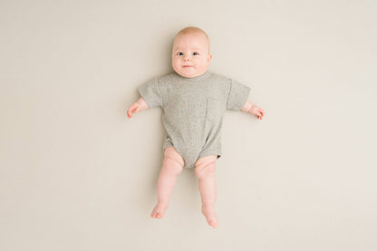 Stormy Waffle Pocket Romper