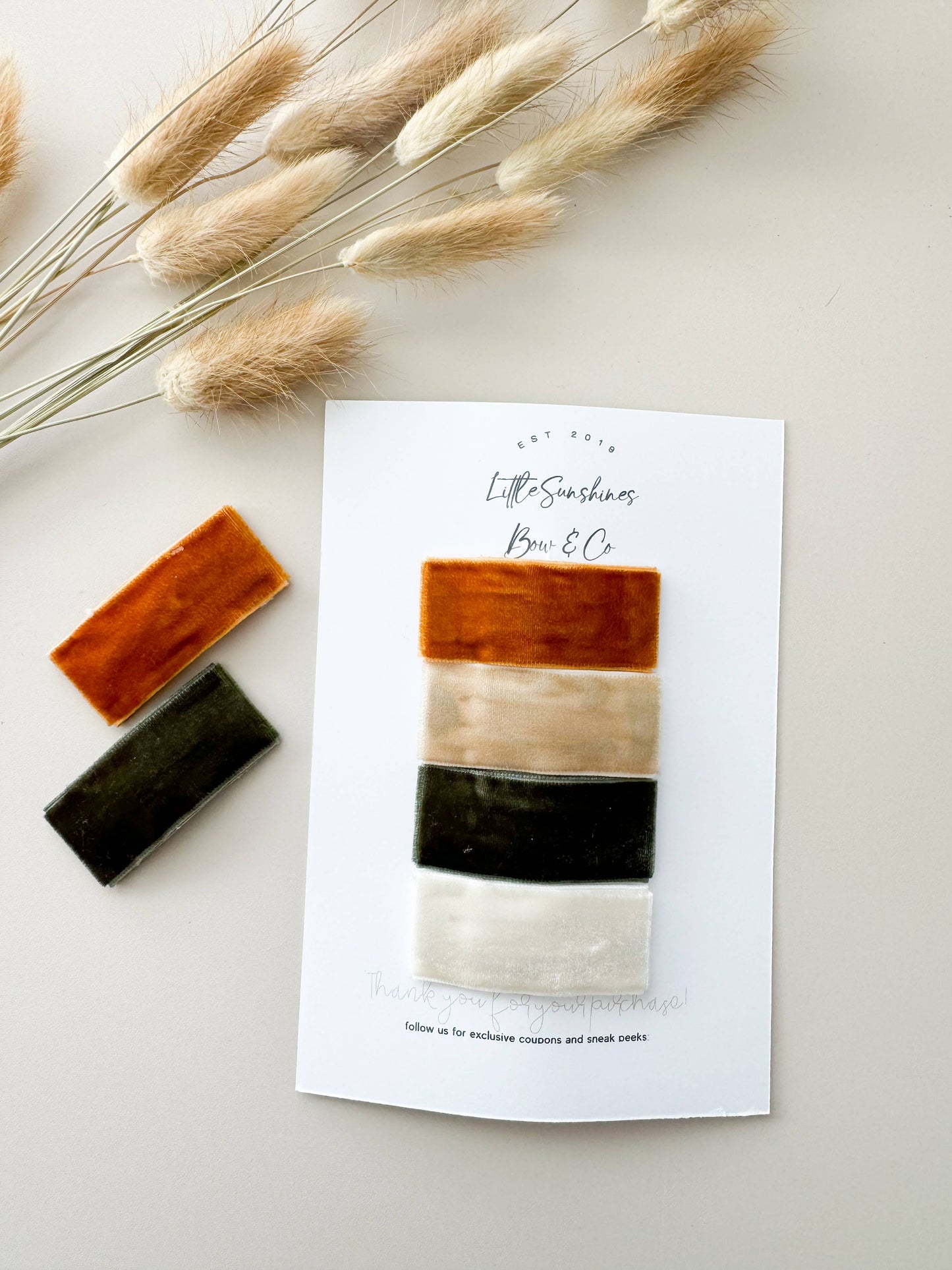 Velvet & Fringe Snap Clip Sets- Set of 4: Fringe Set