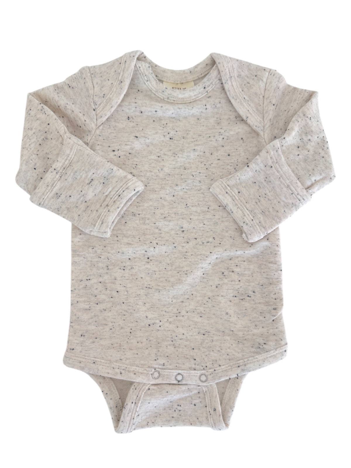 Dove Speckle / Long Sleeve Bodysuit