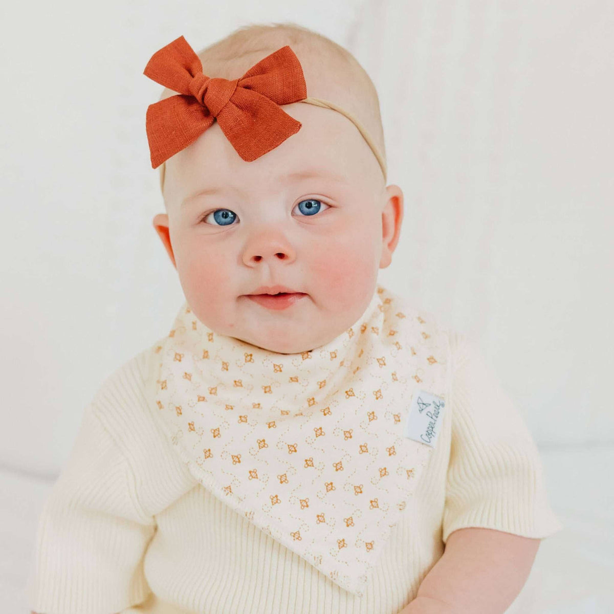4 Pack Baby Bandana Bibs - Eden