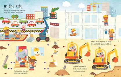 Wipe-Clean Construction Site Activities : Usborne