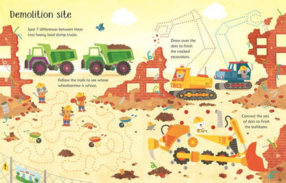 Wipe-Clean Construction Site Activities : Usborne
