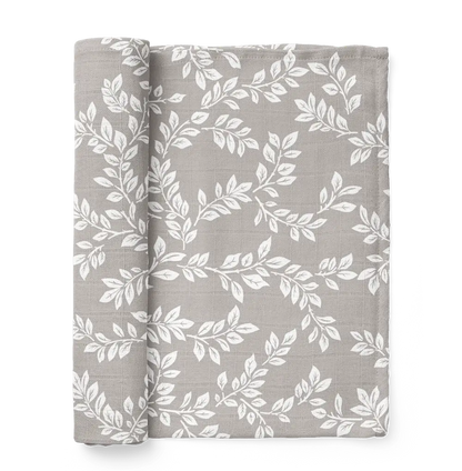 Swaddle Leafy Sprig Gray