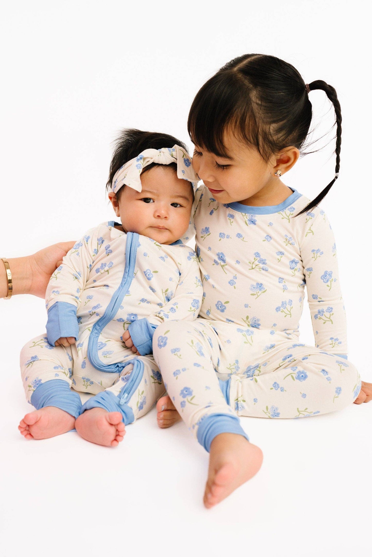 Blue Blooms Bamboo Sleeper: 0-3M