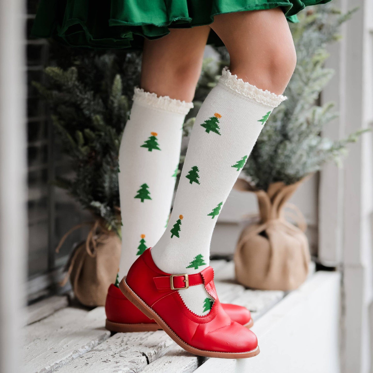 Tree Farm Knee High Socks 3-Pack