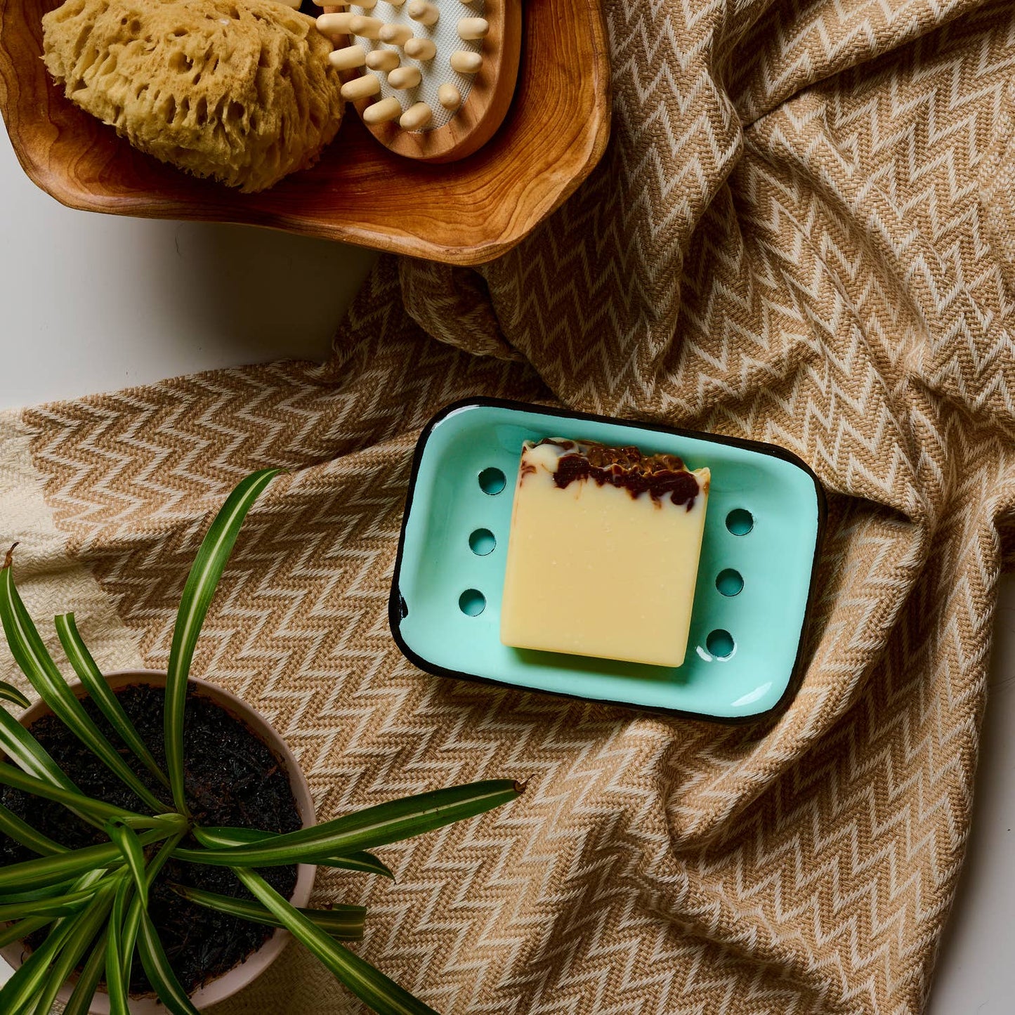 Cold Process Soap Bar | Cocoa + Mint | All Natural