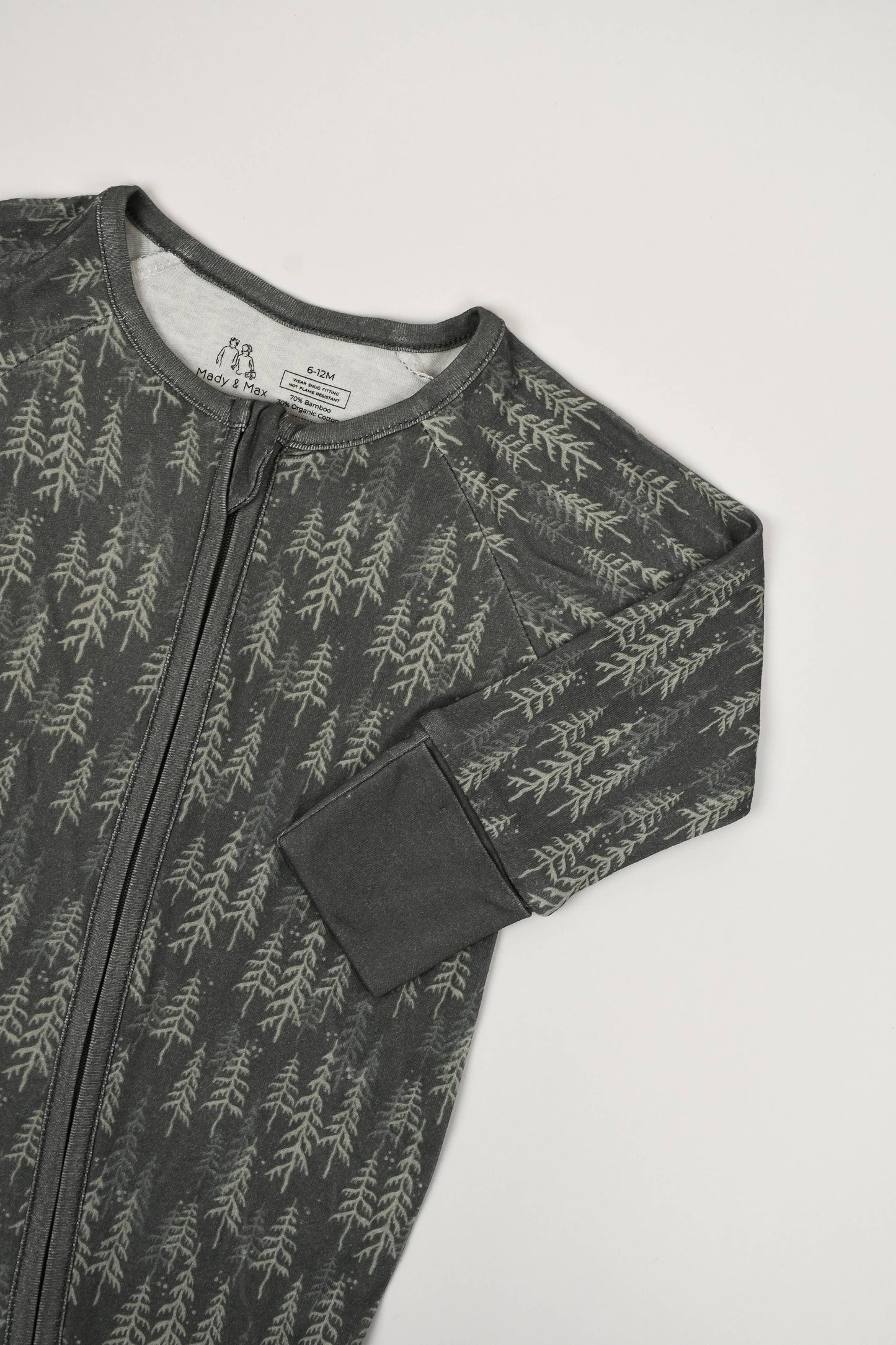 2-Way Zipper Convertible Pajama - Pine Trees