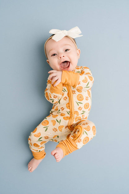 Orange Blossom Bamboo Sleeper: 2T