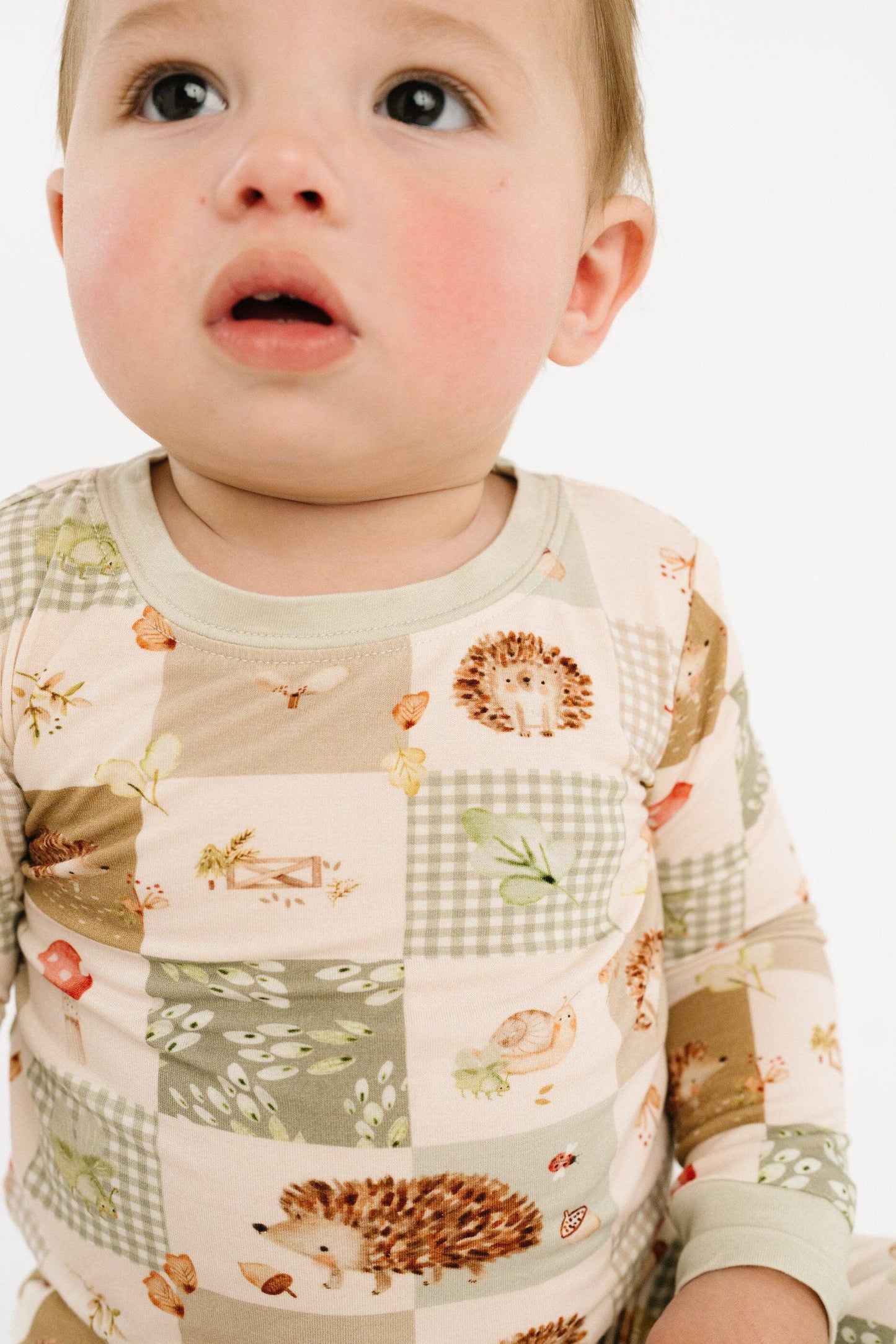 Hedgehog Patchwork Bamboo Set