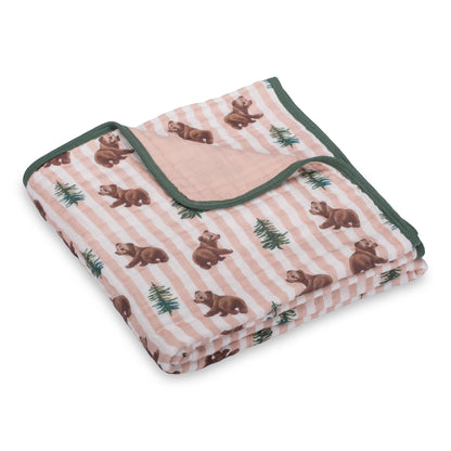 Beary Snuggly Halloween Baby Toddler Muslin Blanket