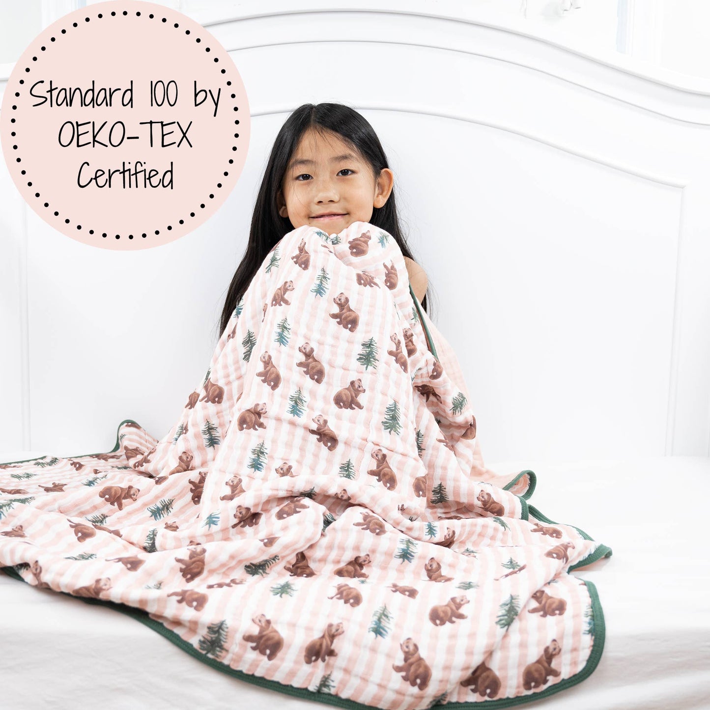 Beary Snuggly Halloween Baby Toddler Muslin Blanket