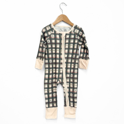 2-Way Zipper Convertible Pajama - Plaid