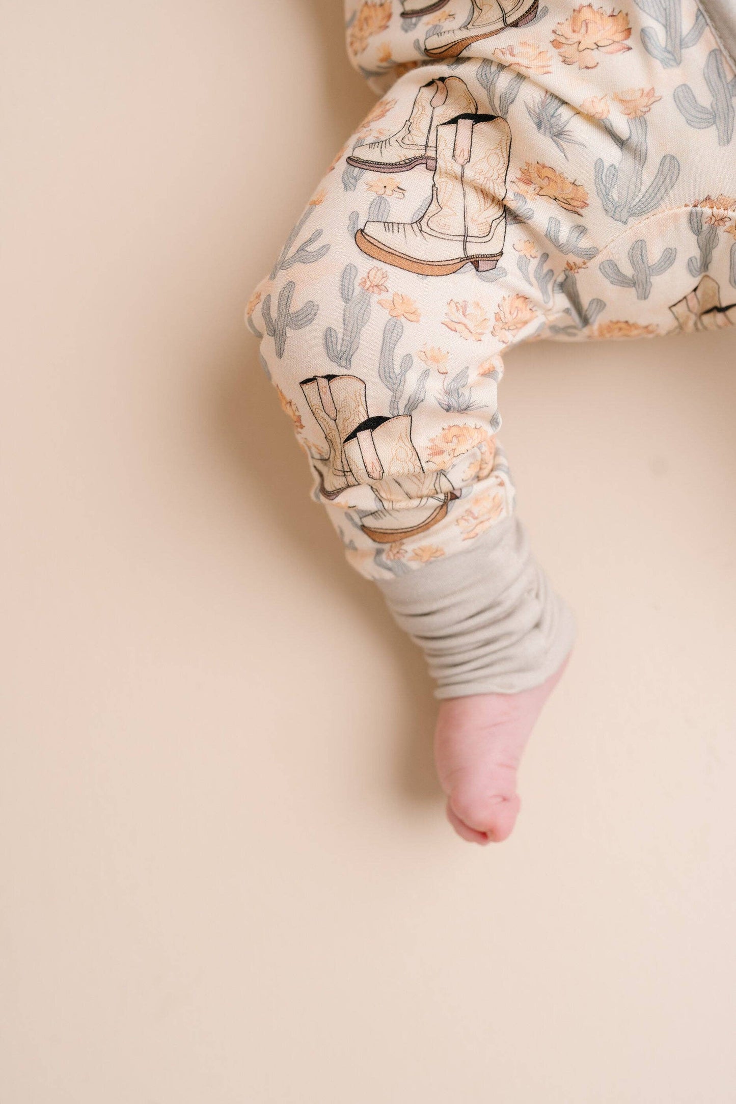 Floral Cowgirl Bamboo Sleeper: 3-6 months