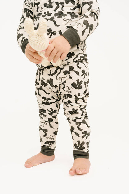 Monochrome Bows Bamboo Set