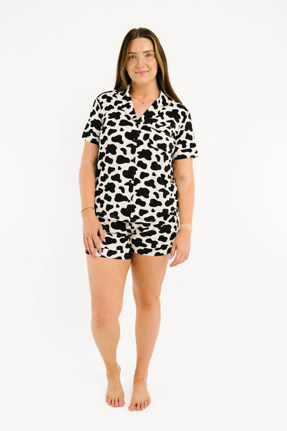 Classic Cow Women's Short Bamboo Set