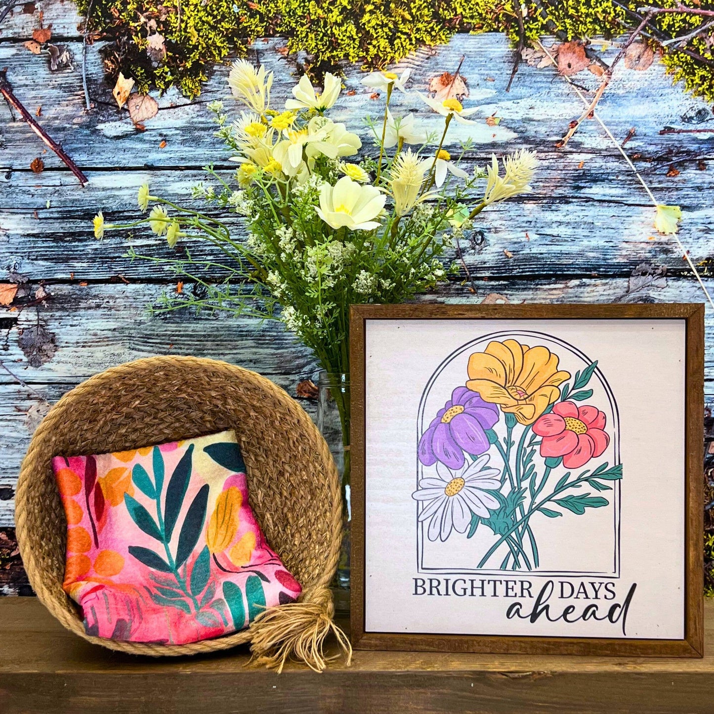 Pink Summer Bloom Kitchen Waffle Towels - Home Decor