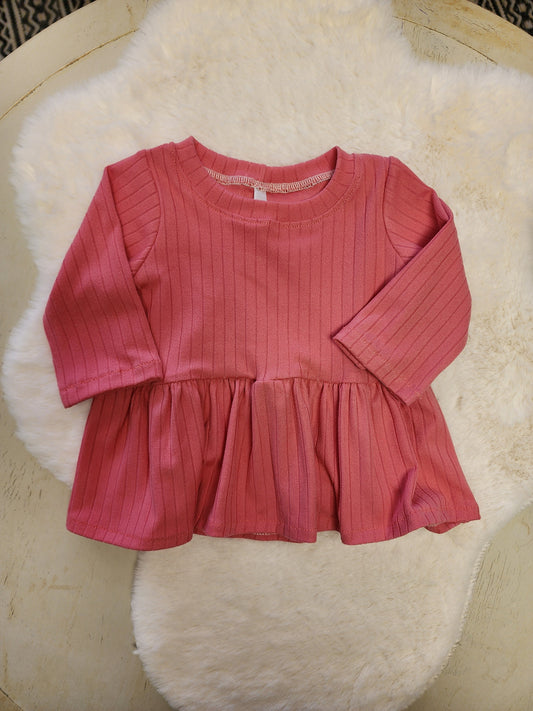 Pink Peplum Top
