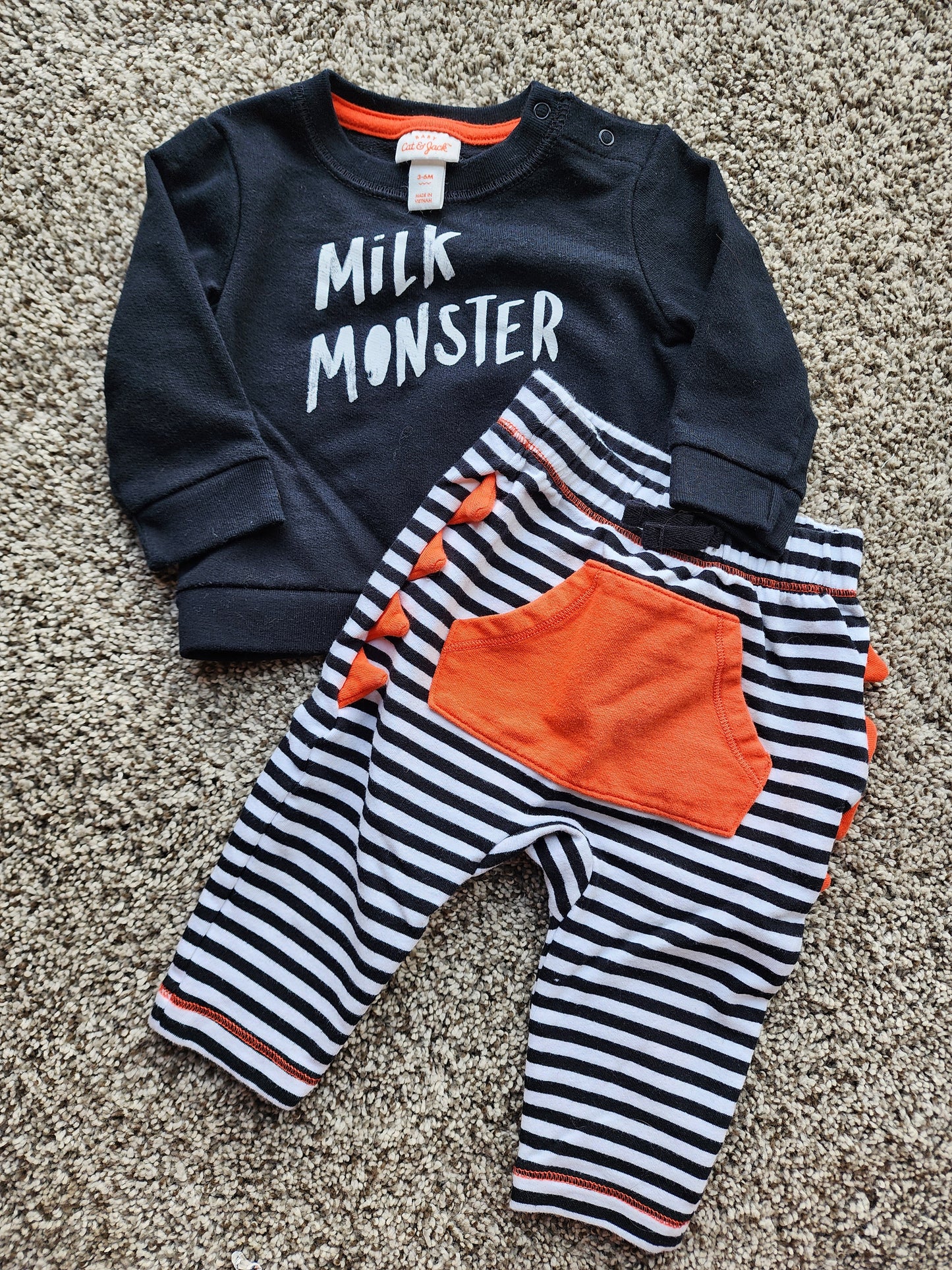 Cat and Jack Milk Monster 3-6mo
